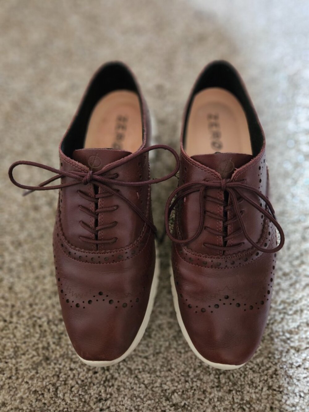 Cole Haan leather tie loafer. 8 - Picture 3 of 5